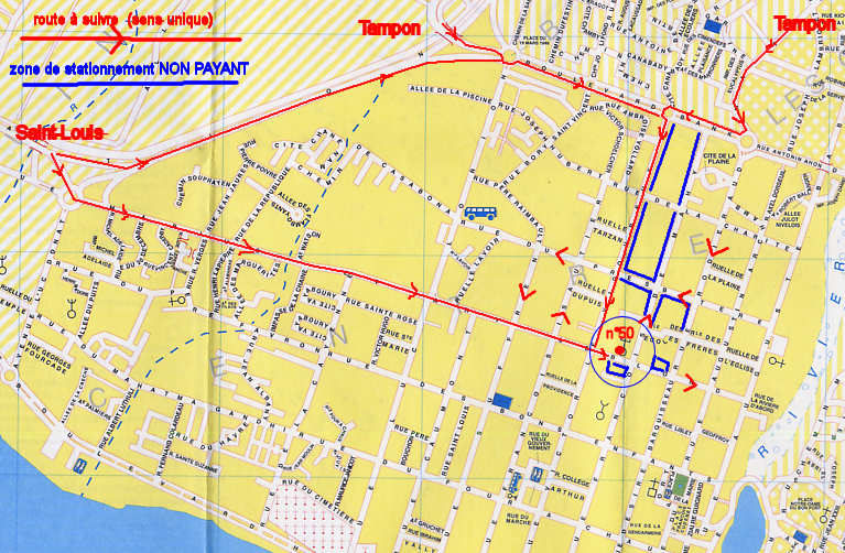 plan d'accès au local de StPierre